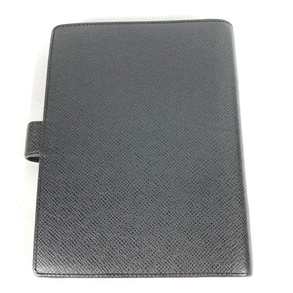 LOUIS VUITTON Notebook cover R20222 Taiga Leather black Taiga Agenda MM