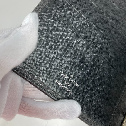 LOUIS VUITTON Notebook cover R20222 Taiga Leather black Taiga Agenda MM