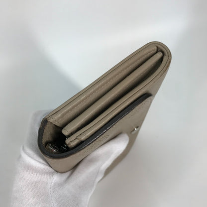 LOUIS VUITTON Long Wallet Purse M60144 Mahina leather beige Monogram Mahina Portefeuille Iris