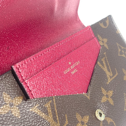 LOUIS VUITTON Long Wallet Purse M62155 Monogram canvas Brown Monogram Portefeuille Jeanne