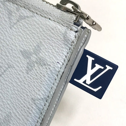 LOUIS VUITTON Clutch bag M61745 Monogram canvas Gray x red x navy Monogram white Pochette Jules PM