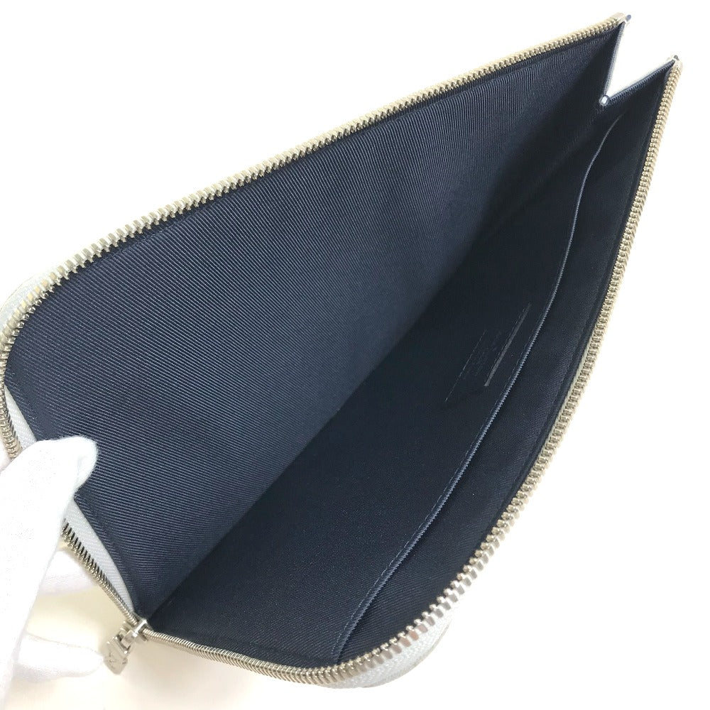 LOUIS VUITTON Clutch bag M61745 Monogram canvas Gray x red x navy Monogram white Pochette Jules PM
