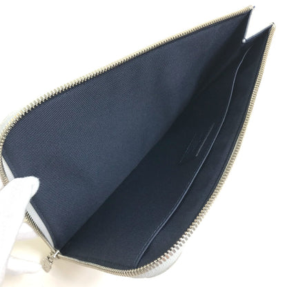 LOUIS VUITTON Clutch bag M61745 Monogram canvas Gray x red x navy Monogram white Pochette Jules PM