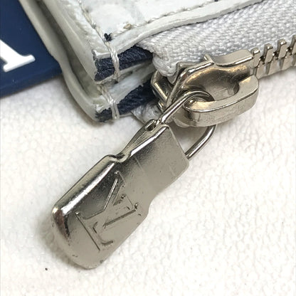LOUIS VUITTON Clutch bag M61745 Monogram canvas Gray x red x navy Monogram white Pochette Jules PM