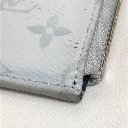 LOUIS VUITTON Clutch bag M61745 Monogram canvas Gray x red x navy Monogram white Pochette Jules PM