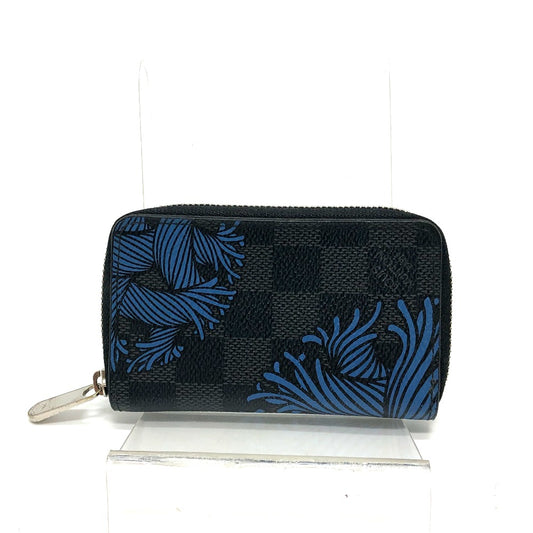 LOUIS VUITTON Coin case N41687 Damier Grafitto Canvas black Damier Grafitte Christopher Nemeth Zippy