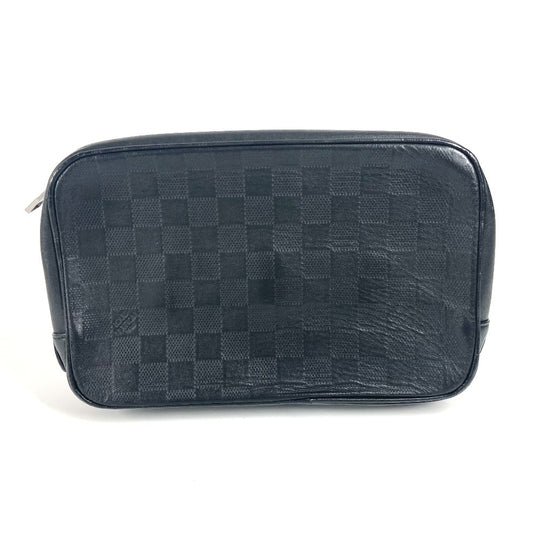 LOUIS VUITTON business bag N23347 Damier Anfini Leather black Damier Anfini Truth Toilette