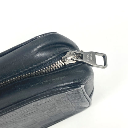 LOUIS VUITTON business bag N23347 Damier Anfini Leather black Damier Anfini Truth Toilette
