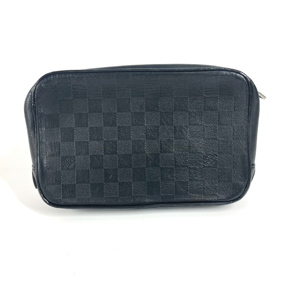 LOUIS VUITTON business bag N23347 Damier Anfini Leather black Damier Anfini Truth Toilette