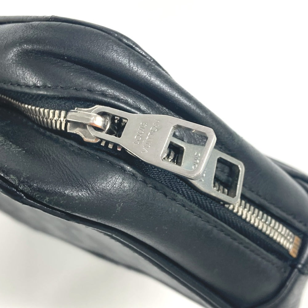LOUIS VUITTON business bag N23347 Damier Anfini Leather black Damier Anfini Truth Toilette