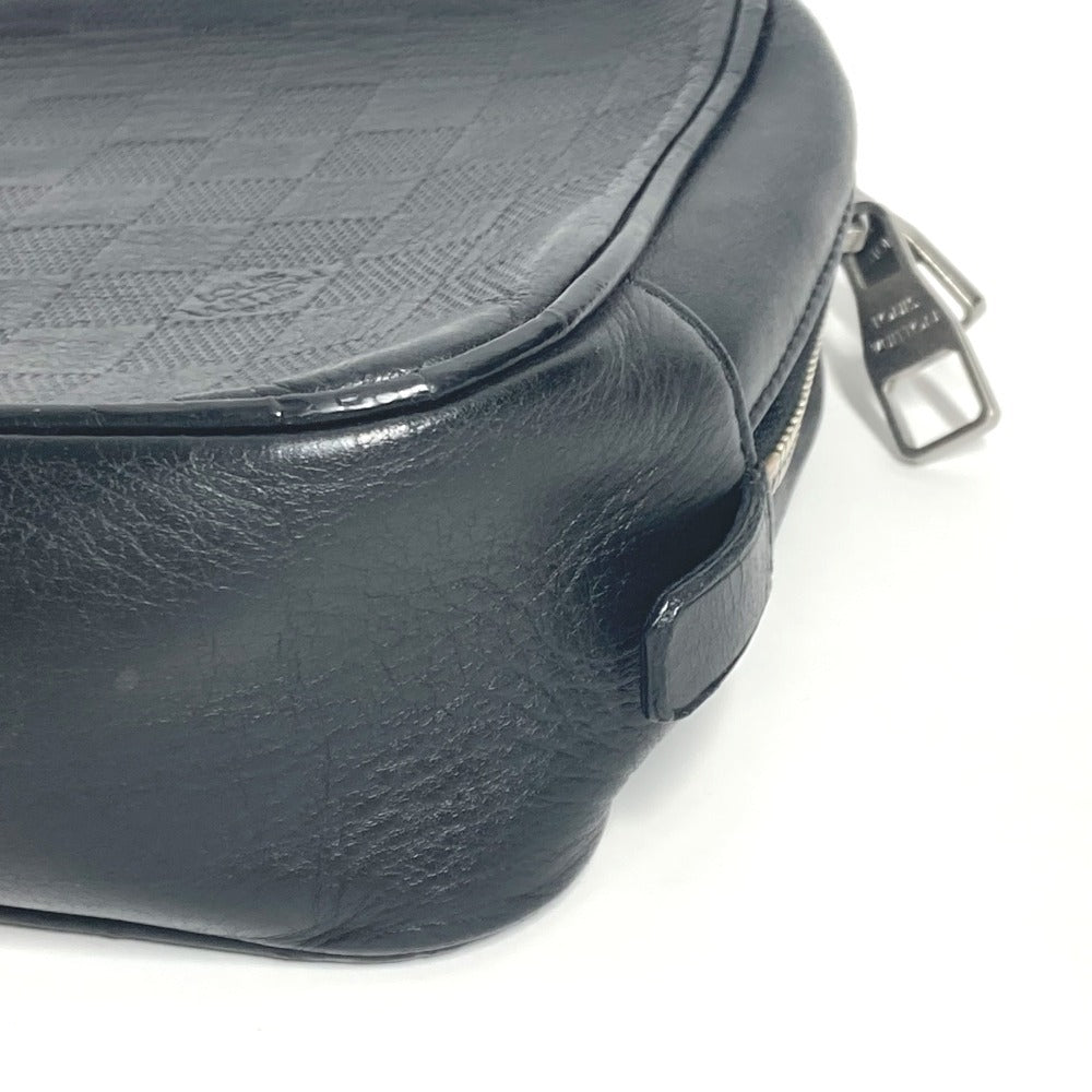 LOUIS VUITTON business bag N23347 Damier Anfini Leather black Damier Anfini Truth Toilette