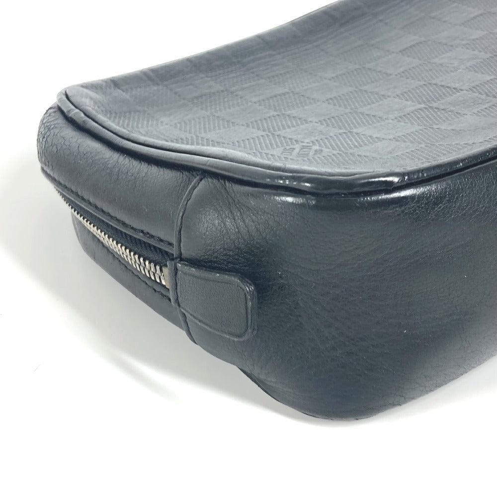 LOUIS VUITTON business bag N23347 Damier Anfini Leather black Damier Anfini Truth Toilette