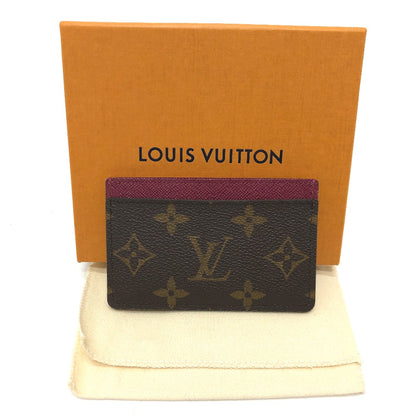 LOUIS VUITTON Card Case M60703 Monogram canvas Brown Monogram Porto cult · Simple