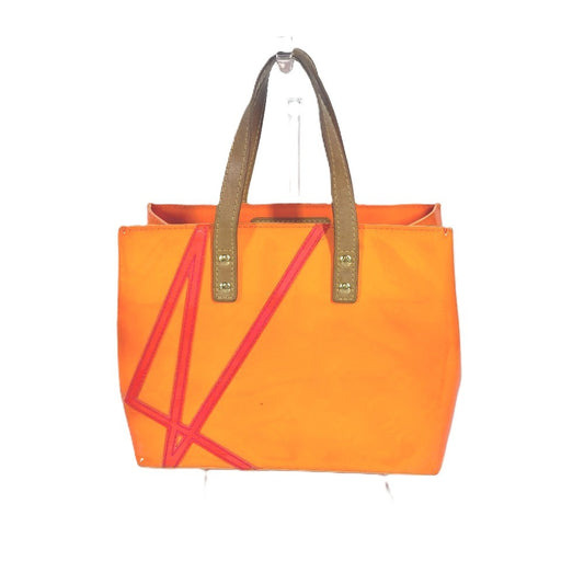 LOUIS VUITTON Tote Bag M91905 Monogram Vernis Orange Monogram Vernis Fluo Lead PM