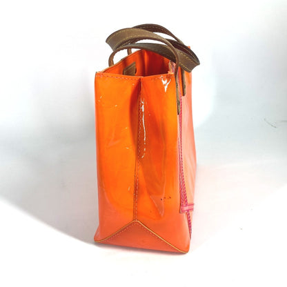LOUIS VUITTON Tote Bag M91905 Monogram Vernis Orange Monogram Vernis Fluo Lead PM