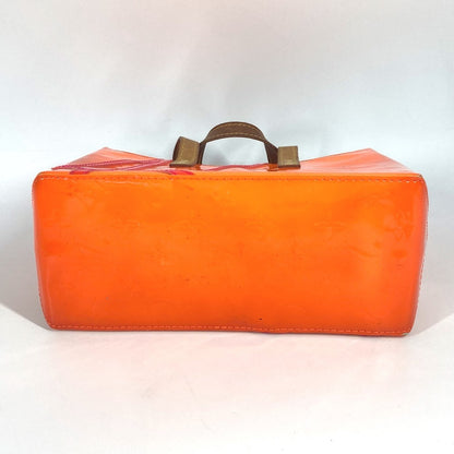 LOUIS VUITTON Tote Bag M91905 Monogram Vernis Orange Monogram Vernis Fluo Lead PM