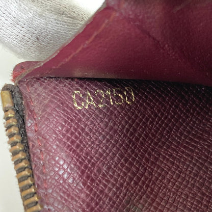 LOUIS VUITTON Coin case N63094 Damier canvas Brown Damier Pochette cree