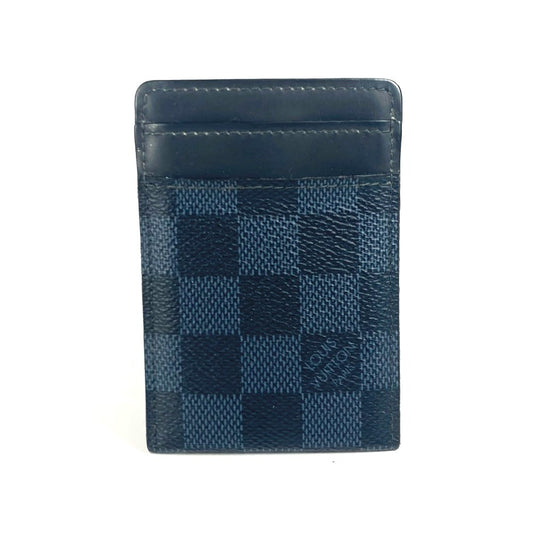 LOUIS VUITTON Card Case N63217 Damier Cobalt Canvas Navy Damier Cobalt Porte Cartes Pance