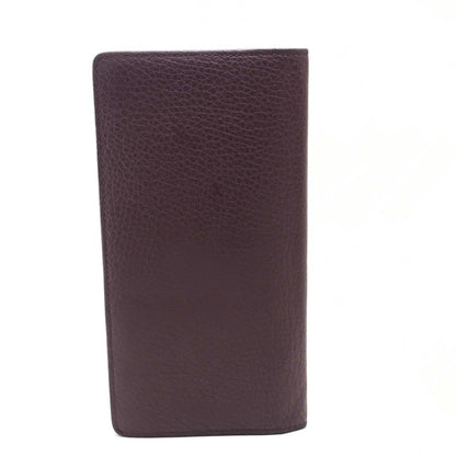 LOUIS VUITTON Long Wallet Purse Taurillon Clemence Leather Bordeauxtype Portefeuille Blaza mens Used Authentic