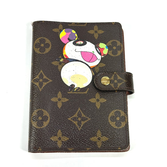 LOUIS VUITTON Notebook cover R20011 Monogram canvas Brown Monogram Panda Takashi Murakami Agenda PM