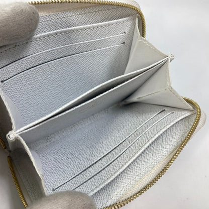 LOUIS VUITTON Coin case M63994 Epi Leather white epi love lock Zip around purse