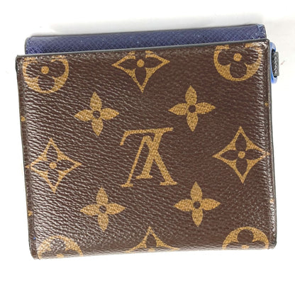 LOUIS VUITTON Folded wallet M63041 Monogram canvas Brown Monogram & Taiga Compact wallet