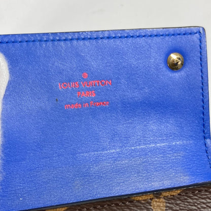 LOUIS VUITTON Folded wallet M63041 Monogram canvas Brown Monogram & Taiga Compact wallet