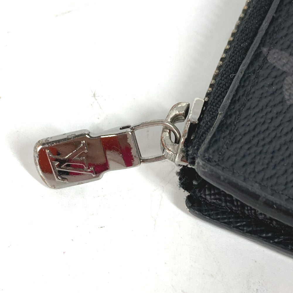 LOUIS VUITTON Coin case M63536 Monogram Eclipse Canvas black Monogram Eclipse Portemone Jules mens Used Authentic