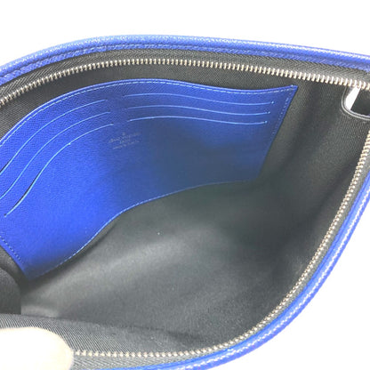 LOUIS VUITTON business bag M30575 Taiga Leather blue Taiga Pochette Voyage MM
