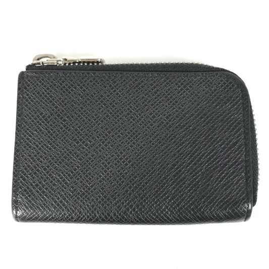 LOUIS VUITTON Coin case M63375 Taiga Leather black Taiga Porto Monnaie Jour