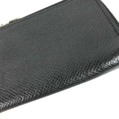 LOUIS VUITTON Coin case M63375 Taiga Leather black Taiga Porto Monnaie Jour
