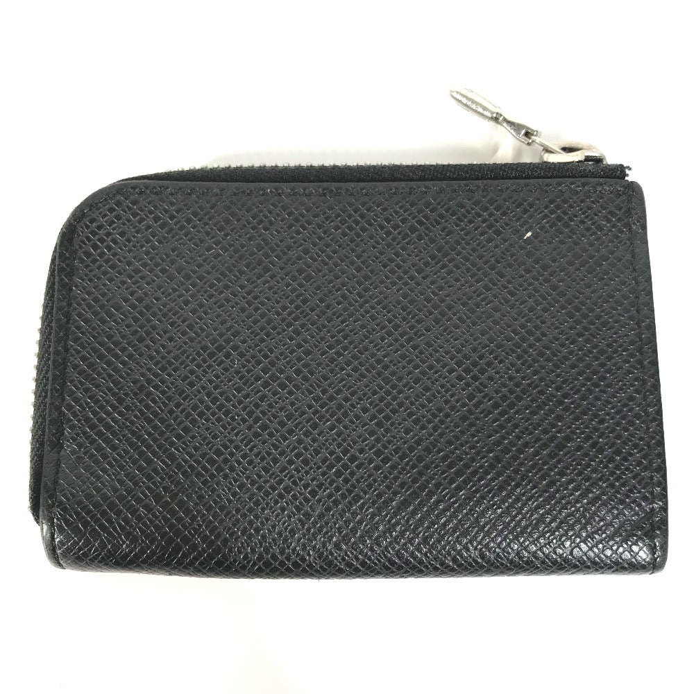 LOUIS VUITTON Coin case M63375 Taiga Leather black Taiga Porto Monnaie Jour