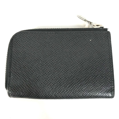 LOUIS VUITTON Coin case M63375 Taiga Leather black Taiga Porto Monnaie Jour