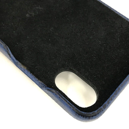 LOUIS VUITTON iPhone case M67680 Taiga Leather, Monogram Canvas blue Taigalama IPHONE / Bumper XS