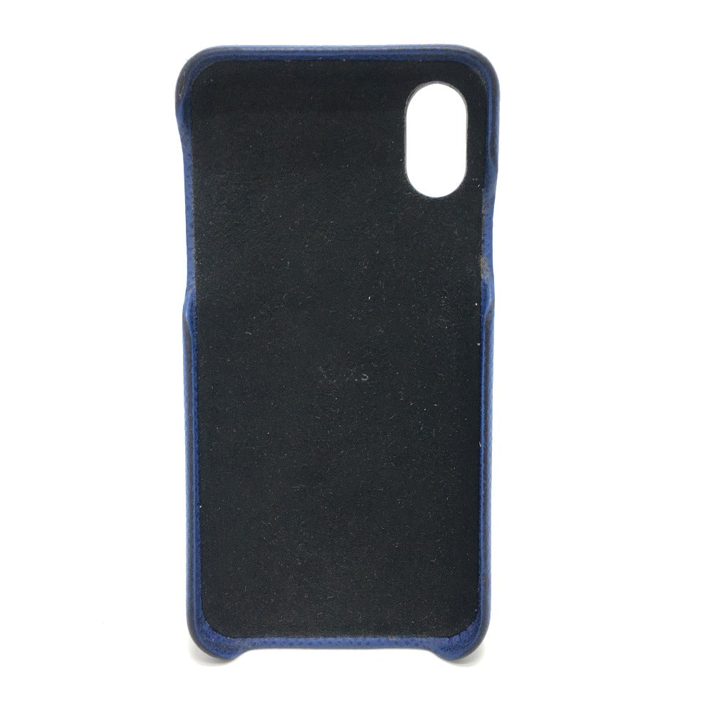 LOUIS VUITTON iPhone case M67680 Taiga Leather, Monogram Canvas blue Taigalama IPHONE / Bumper XS