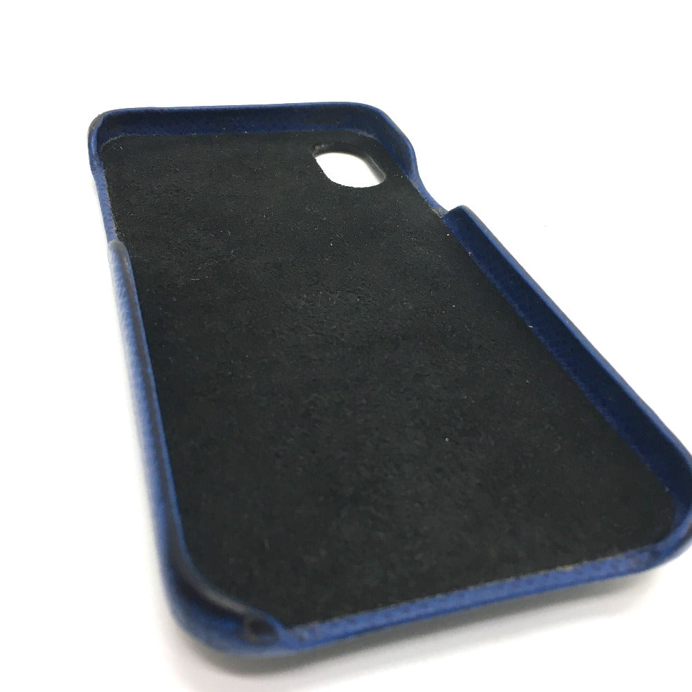 LOUIS VUITTON iPhone case M67680 Taiga Leather, Monogram Canvas blue Taigalama IPHONE / Bumper XS