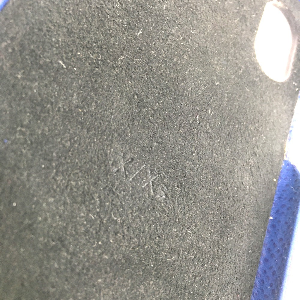 LOUIS VUITTON iPhone case M67680 Taiga Leather, Monogram Canvas blue Taigalama IPHONE / Bumper XS