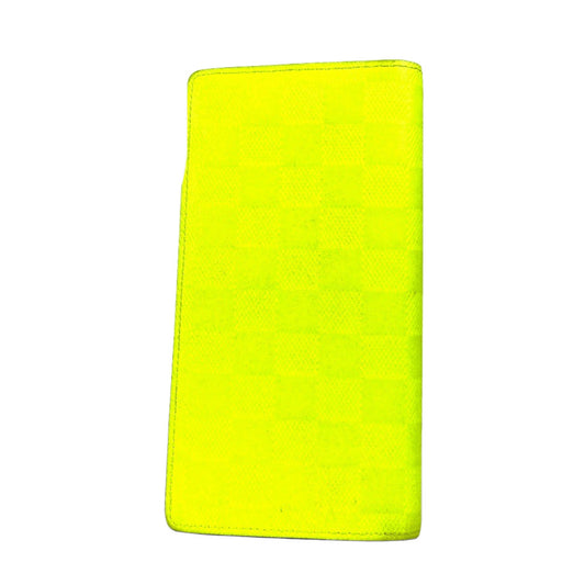 LOUIS VUITTON Long Wallet Purse N62230 Damier Anfini Leather yellow Damier Anfini Portefeuille Blaza