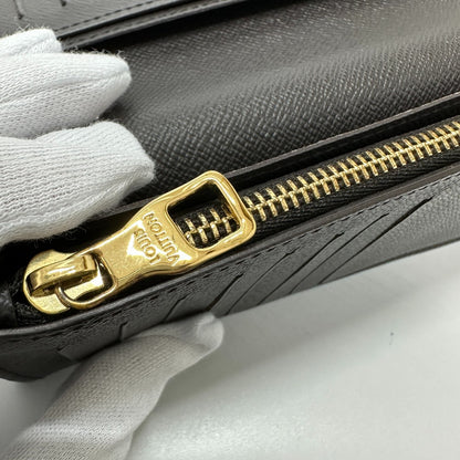 LOUIS VUITTON Long Wallet Purse M81008  Monogram canvas Brown Monogram NIGO collaboration Portefeuille Brazza mens Used Authentic