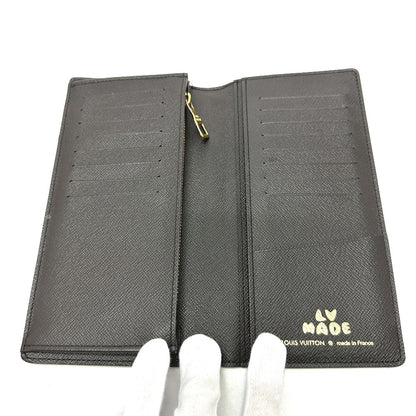 LOUIS VUITTON Long Wallet Purse M81008  Monogram canvas Brown Monogram NIGO collaboration Portefeuille Brazza mens Used Authentic