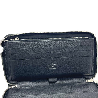 LOUIS VUITTON Long Wallet Purse N41683 Damier Grafitto Canvas Black x blue Damier Grafitte Christopher nemes mens Used Authentic
