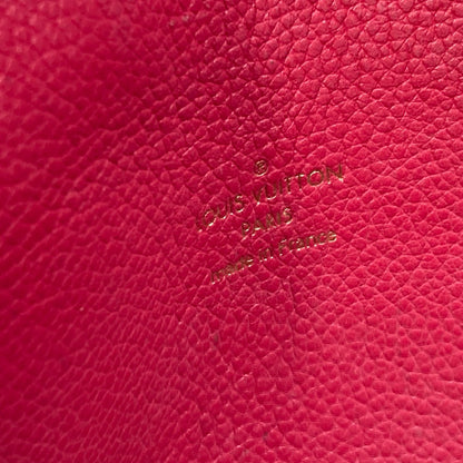 LOUIS VUITTON Pouch M61477 leather beige pouch with flap Pochette Rivet GM