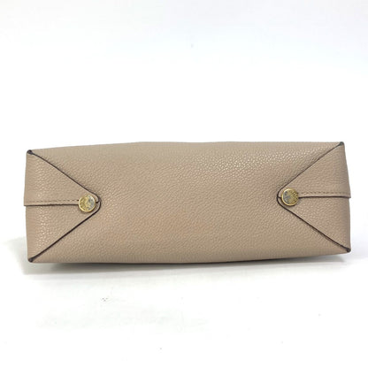 LOUIS VUITTON Pouch M61477 leather beige pouch with flap Pochette Rivet GM