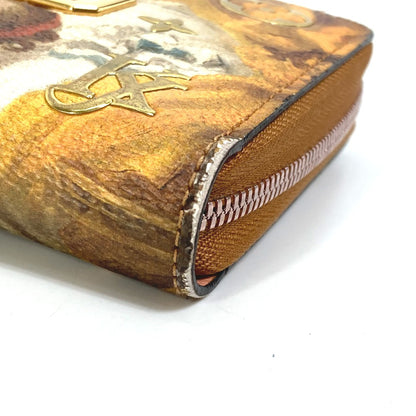 LOUIS VUITTON Long Wallet Purse M64605 leather pink Monogram Celty Masters Collection Zippy wallet Women Used Authentic