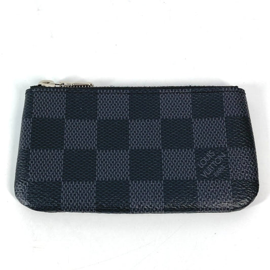 LOUIS VUITTON Coin case N60155 Damier Grafitto Canvas black Damier Grafitte Card Key case Key holder Pochette Cle