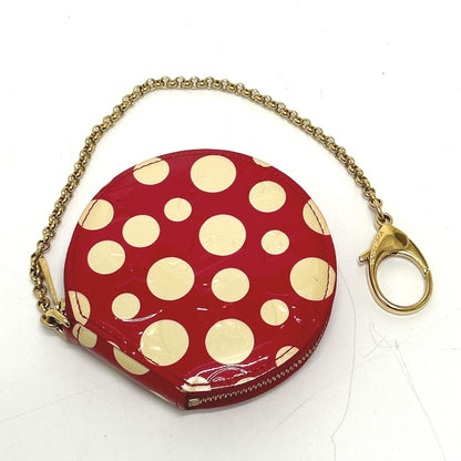 LOUIS VUITTON Coin case M91570 Patent leather Red Monogram Vernis Yayoi Kusama collaboration portomone chapeau dot infinity