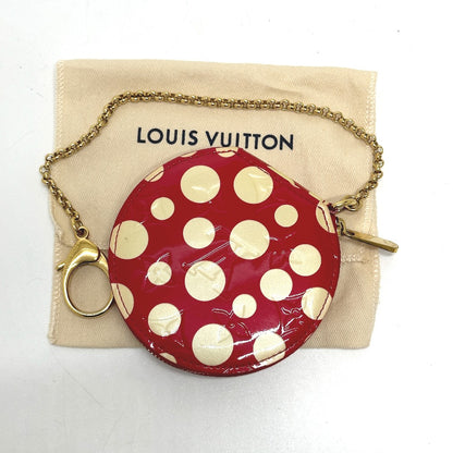 LOUIS VUITTON Coin case M91570 Patent leather Red Monogram Vernis Yayoi Kusama collaboration portomone chapeau dot infinity