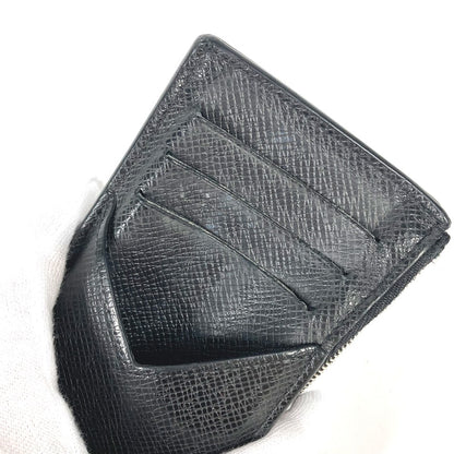 LOUIS VUITTON Coin case M62914 Taiga Leather black Taiga Coin card holder