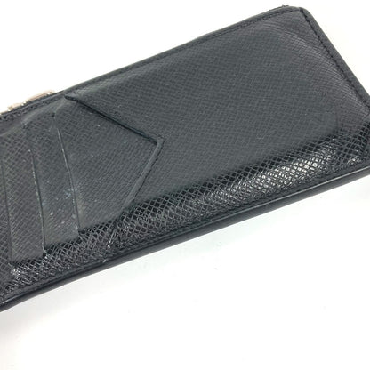 LOUIS VUITTON Coin case M62914 Taiga Leather black Taiga Coin card holder
