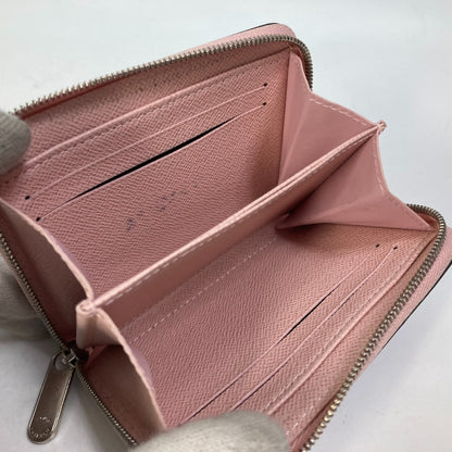 LOUIS VUITTON Coin case M63723 Epi Leather pink epi stories Zip around purse Women Used Authentic